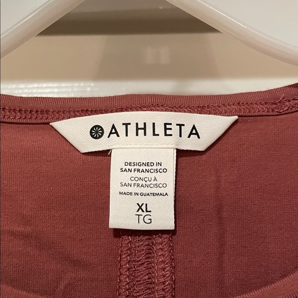 Athleta Dark Dusty Rose Tee Dress - Picture 2 of 4